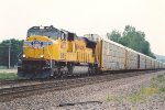 Vehicle train races east